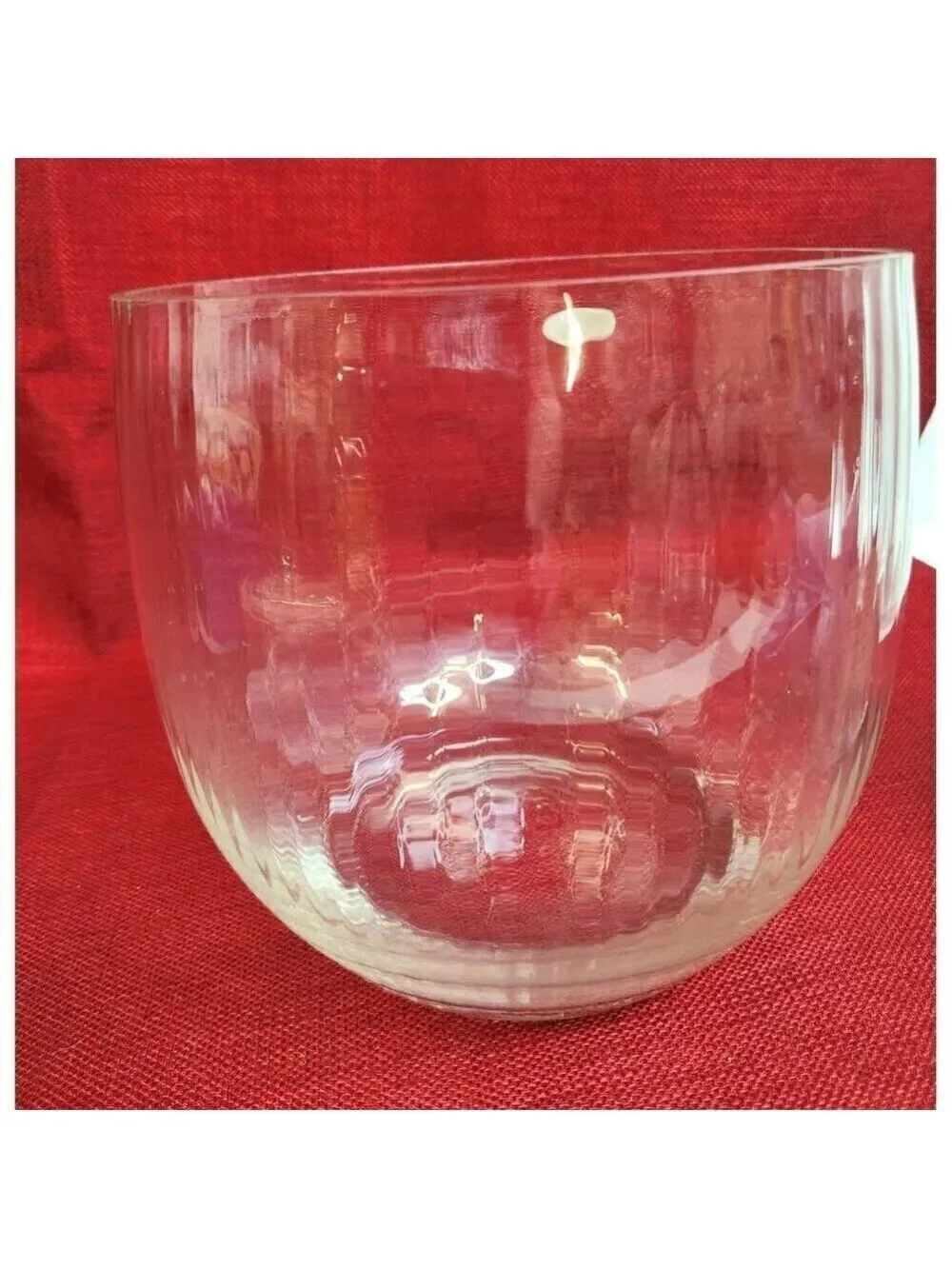 European Collection Blown Ribbed Glass Vase, Bowl  7